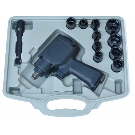 Coffret clef à choc pneumatique + douilles
