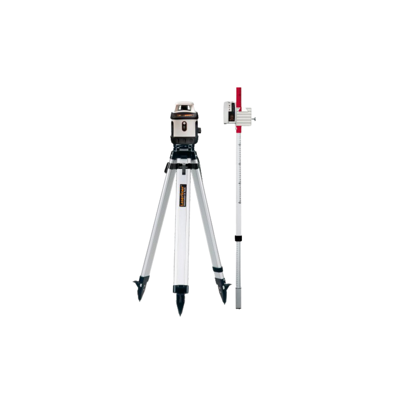 Laser tournant avec trépied et mire